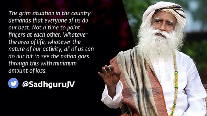 Isha Covid Action. Join Sadhguru Live on 29th April 6-30 PM IST