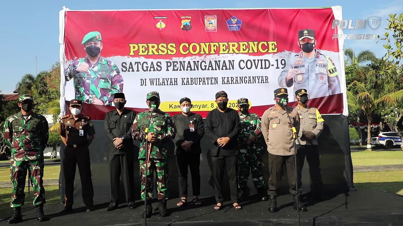 Kapolda Jateng Apel Penanganan Covid-19 di Karanganyar