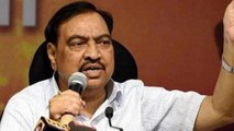 NCP leader Eknath Khadse appears before ED in money laundering case probe