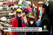 SJL: vecinos denuncian que madre e hija viven entre montañas de basura