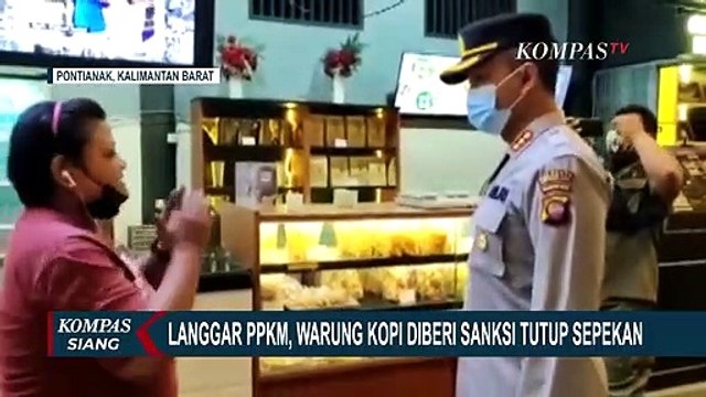 Langgar Aturan PPKM Darurat, Warung Kopi Aming Diberi Sanksi Tutup Selama Sepekan