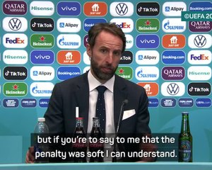 'The penalty was soft, I can understand that' - Southgate