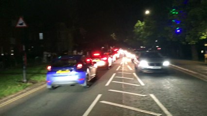 Embankment Celebrations after England's semi final win - Bedford Embankment