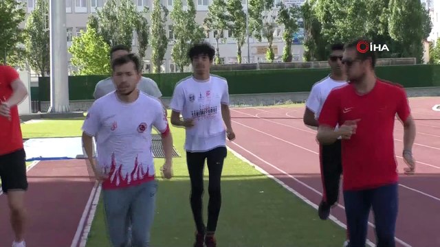 İşitme Engelliler Atletizm Milli Takımı Dünya Şampiyonası hazırlıklarını Kars’ta sürdürüyor