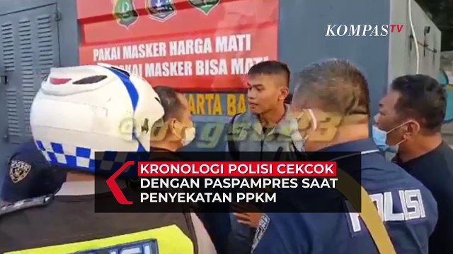 Kronologi Cekcok Polisi dengan Paspampres di Penyekatan PPKM Darurat