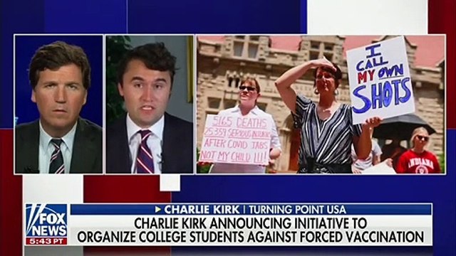 Charlie Kirk Declares That Colleges Mandating Vaccinations Will Mean ‘Medical Apartheid’