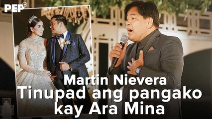 Panoorin ang very touching performance ni Martin Nievera para kina Ara at Dave!