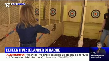 "L'été en live": le lancer de hache pour lâcher prise