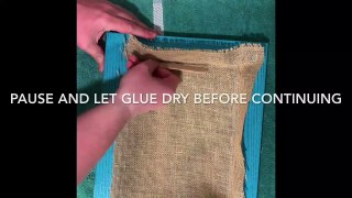 How To Make A Easy Diy Burlap Earring Holder Earrings Jewelry Organizer Tutorial From Rose K Etsy