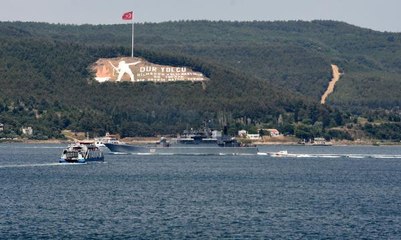 Son dakika haberi | RUS SAVAŞ GEMİLERİ, ÇANAKKALE BOĞAZI'NDAN GEÇTİ