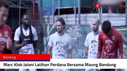 Latihan Perdana Marc Klok Bersama Maung Bandung