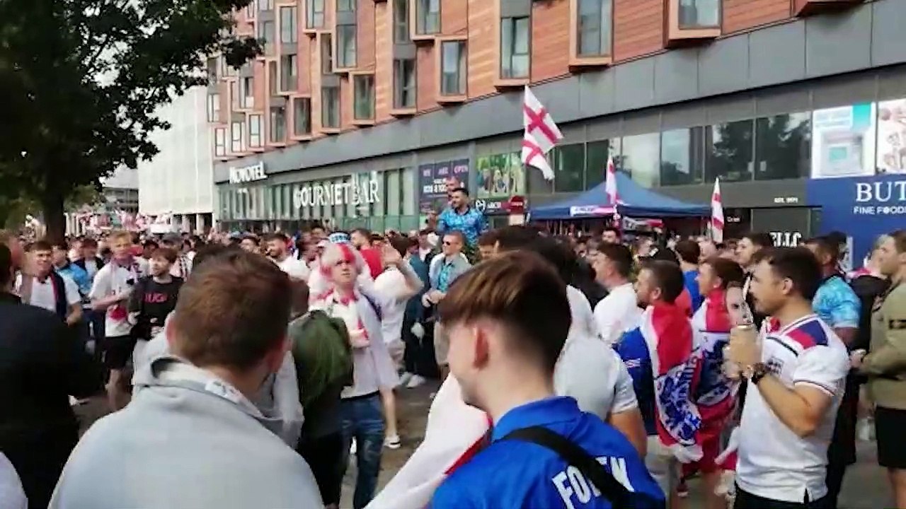 Watch the lead up to England's semi-final victory at Wembley