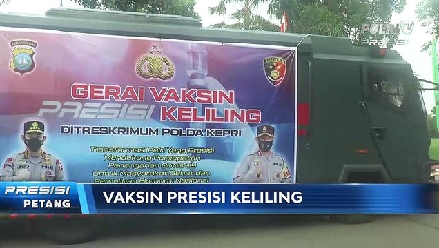 Gerai Vaksin Presisi Keliling Ditreskrimum Polda Kepri