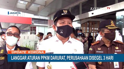 Satpol PP Segel Perusahaan di Kelapa Gading karena Langgar PPKM Darurat