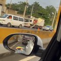 Se registra accidente múltiple en el kilómetro 25 de la autopista Duarte