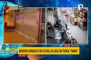 Menores que asaltaron tienda “Tambo” en Comas estarían involucrados en otros robos
