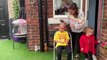 Seven year old Harry braves the shave for Yorkshire Air Ambulance and raises over £580