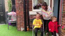 Seven year old Harry braves the shave for Yorkshire Air Ambulance and raises over £580