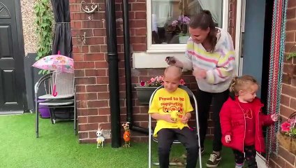 Download Video: Seven year old Harry braves the shave for Yorkshire Air Ambulance and raises over £580