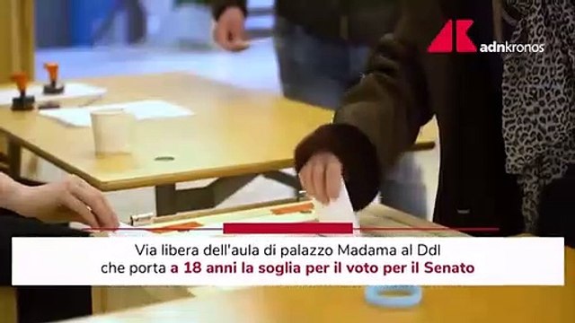 18enni e voto per il Senato, via libera di Palazzo Madama