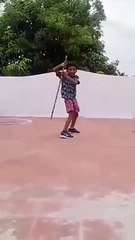 ஆன்லைனில் சிலம்பம் பயிற்சி...அசத்திய 7 வயது சிறுவன்