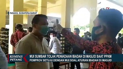 MUI Sumatera Barat Tolak Peniadaan Ibadah di Masjid Saat PPKM Mikro