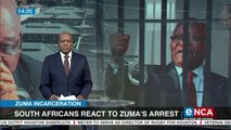 South Africans reacts to Zuma arrest