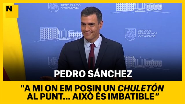 Pedro Sánchez respon a Garzón: Donde me pongan un chuletón al punto, eso es imbatible.
