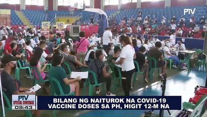 Bilang ng naiturok na COVID-19 vaccine doses sa PH, higit 12-M na