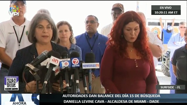 Autoridades dan balance del día 15 de búsqueda en derrumbe en #Surfide #Miami - #8Jul - Ahora