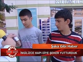 Halka İngilizce hapı diye şeker yutturulursa...