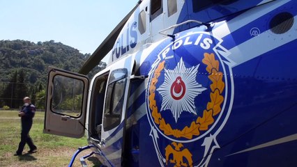 MUĞLA - Helikopterle trafik denetimi yapıldı