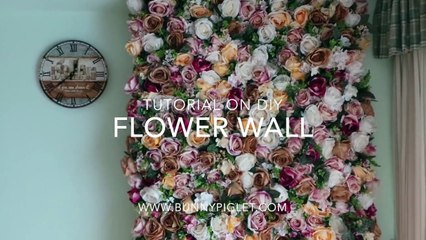 Tutorial On Diy Flower Wall