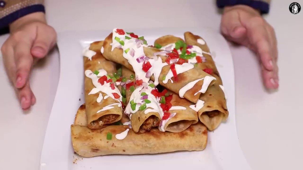 Chicken Taquitos Recipe _ Chicken Rolled Tacos _