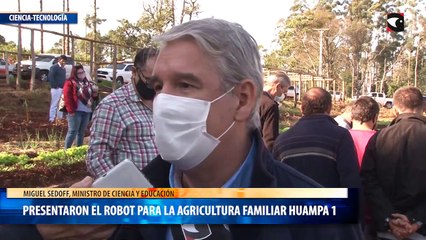 Presentaron el robot para la Agricultura Familiar- Sedoff