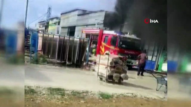 Başkent’te sanayi sitesinde çıkan yangın hasara neden oldu