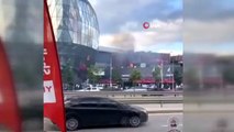 Yüzlerce müşteri içerideyken, AVM'de korkutan yangın