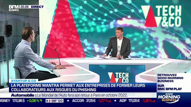 Start up & co : La plateforme Mantra permet aux entreprises de former leurs collaborateurs aux risques du phising - 08/07