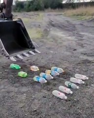 Kepçe operatörünün inanılmaz yeteneği