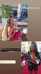 Cécile ("Mariés au premier regard) et sa fille Anissa à Cannes. Juillet 2021