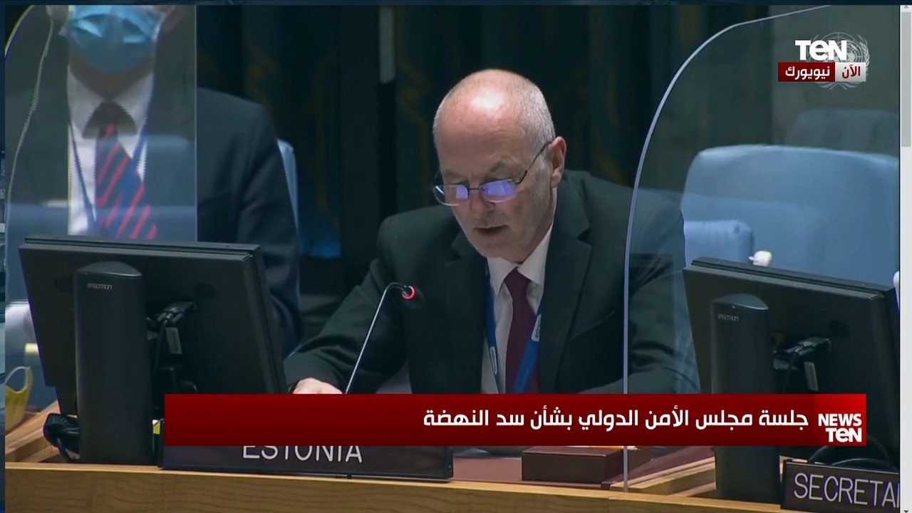 ممثل استونيا بمجلس الأمن: على الأطراف الثلاثة التوصل لحل سلمي حول أزمة سد النهضة