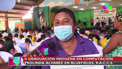 II Graduación Indígena de Computación Prolinda Álvarez en Bluefields, RACN