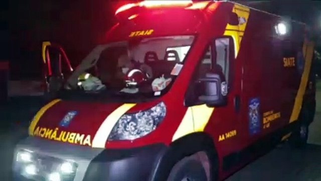 Ciclista fica ferido ao colidir com carro na Rua da Colonização e é socorrido pelos Bombeiros