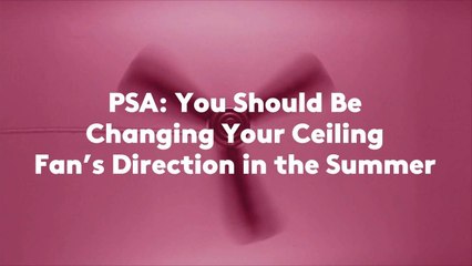 PSA: You Should Be Changing Your Ceiling Fan's Direction in the Summer