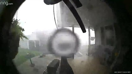 Suspected microburst tears through New Jersey town