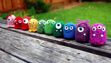 How to crochet eyes for amigurumi toy 