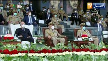 رئيس الجمهورية يتابع مختلف العروض العسكرية خلال حفل تخرج بأكاديمية شرشال