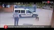 Polis memuru köpeği kurşunladı