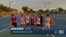 J.R. Suns YMCA team cheers on the Phoenix Suns!