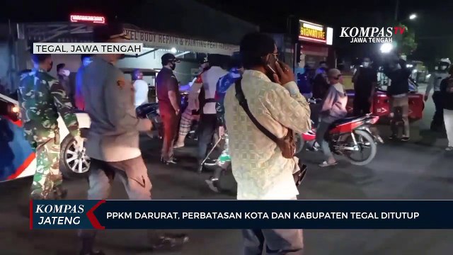 PPKM Darurat, Perbatasan Kota Dan Kabupaten Tegal Ditutup